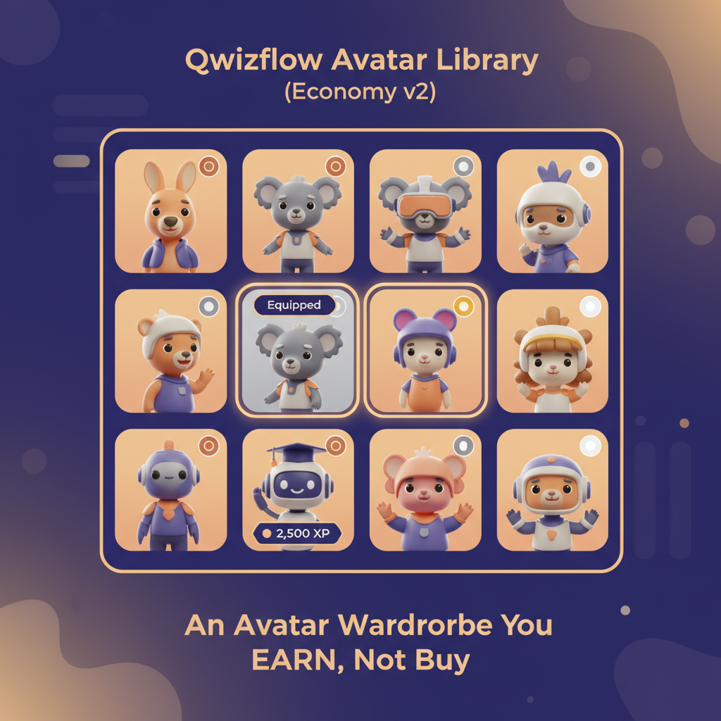 Avatar Library (Economy v2): An Avatar Wardrobe You EARN, Not Buy