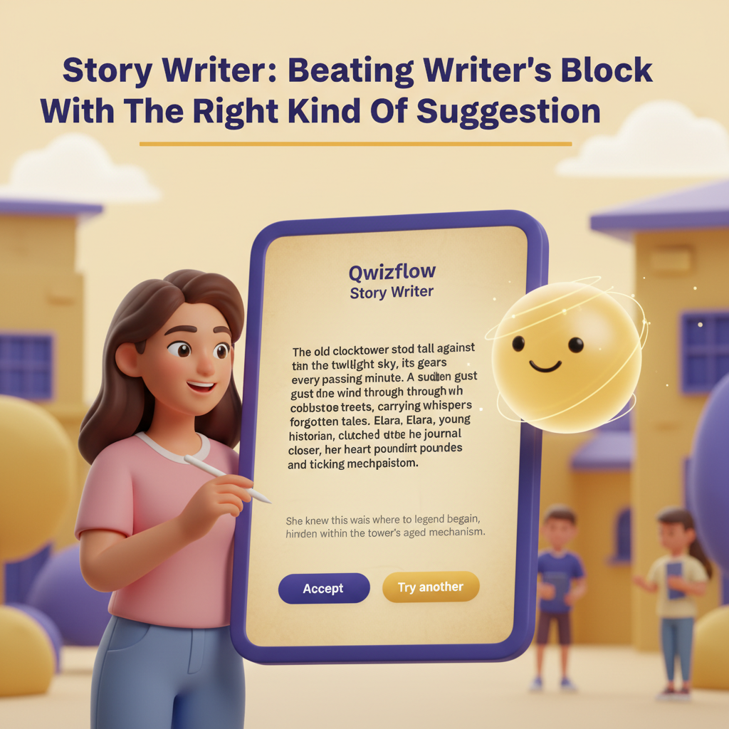 Story Writer: Beating Writer'S Block With The Right Kind Of Suggestion