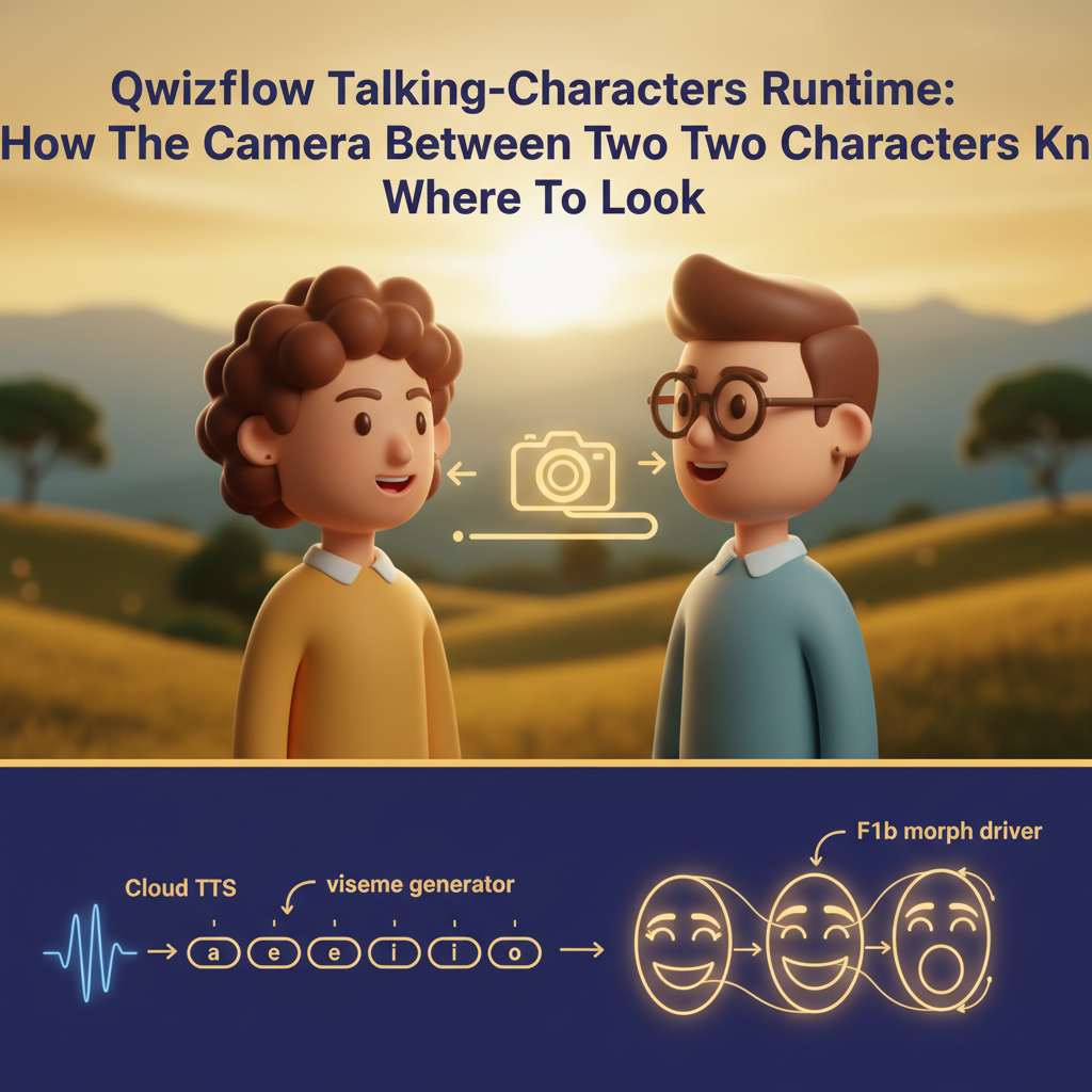Talking-Characters Runtime: How The Camera Between Two Characters Knows Where To Look
