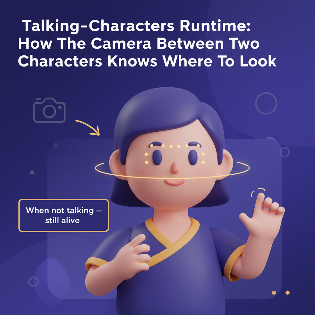 Section 1 illustration: Talking-Characters Runtime: How The Camera Between Two Characters Knows Where To Look