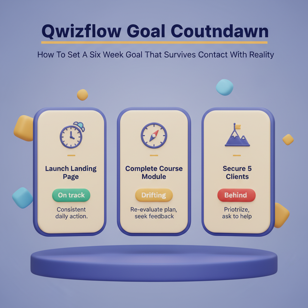 Section 1 illustration: Goal Countdown: How To Set A Six Week Goal That Survives Contact With Reality