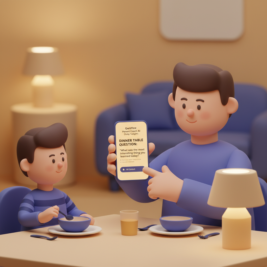 Section 1 illustration: Parent Coach AI (Help Tonight): Turning AI Context Into A Dinner Table Question