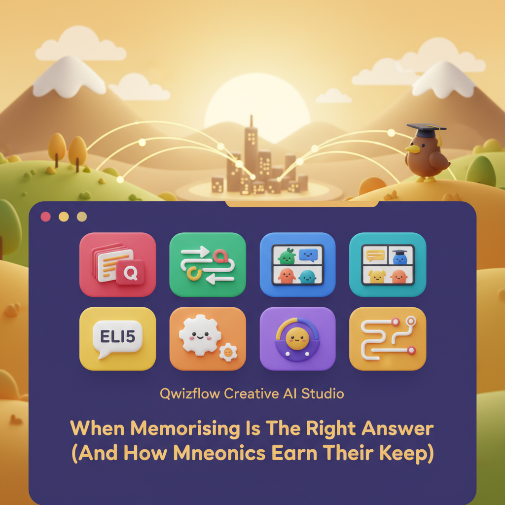 Creative AI Studio: When Memorising Is The Right Answer (And How Mnemonics Earn Their Keep)