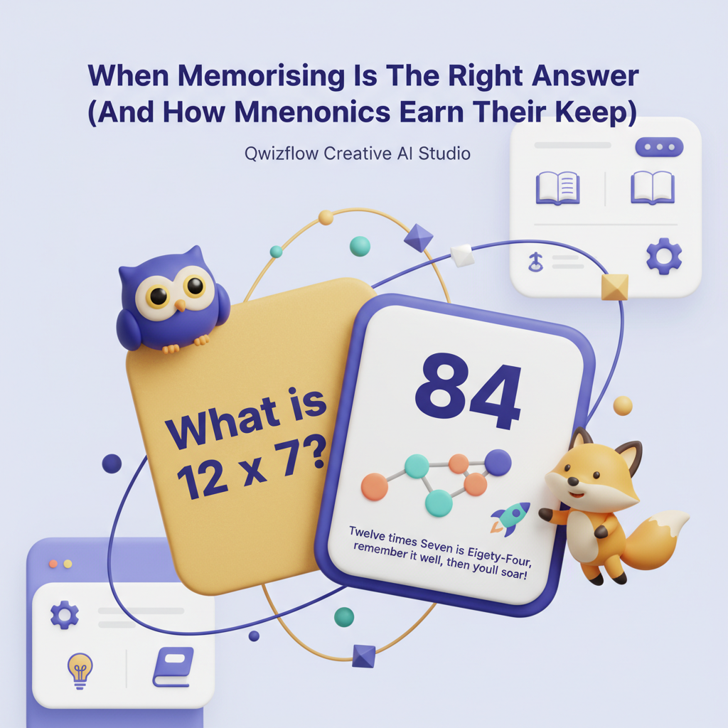 Section 2 illustration: Creative AI Studio: When Memorising Is The Right Answer (And How Mnemonics Earn Their Keep)
