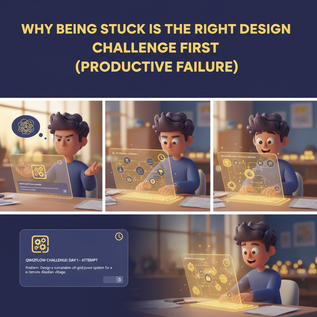 Challenge First (Productive Failure): Why Being Stuck On Day One Is The Right Design